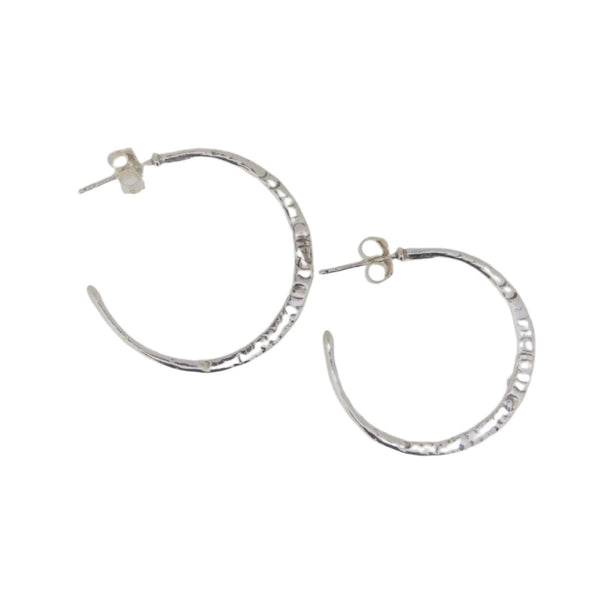 Textured Hoop Earrings E9613