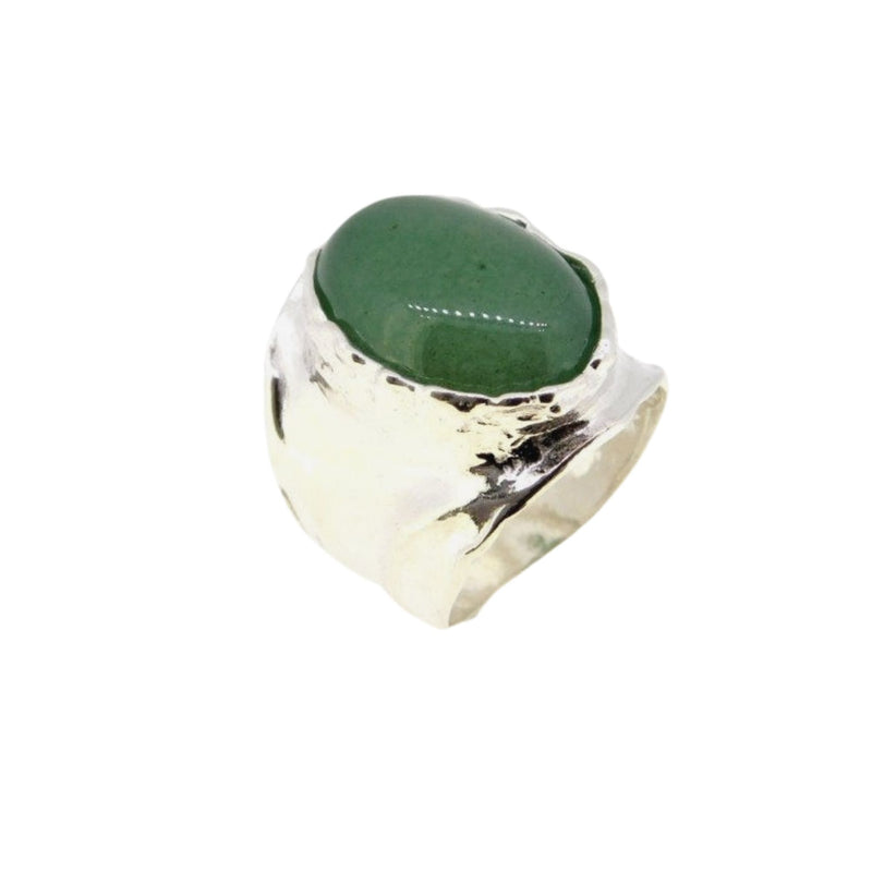 Wide Green Aventorine Ring RW6488-1