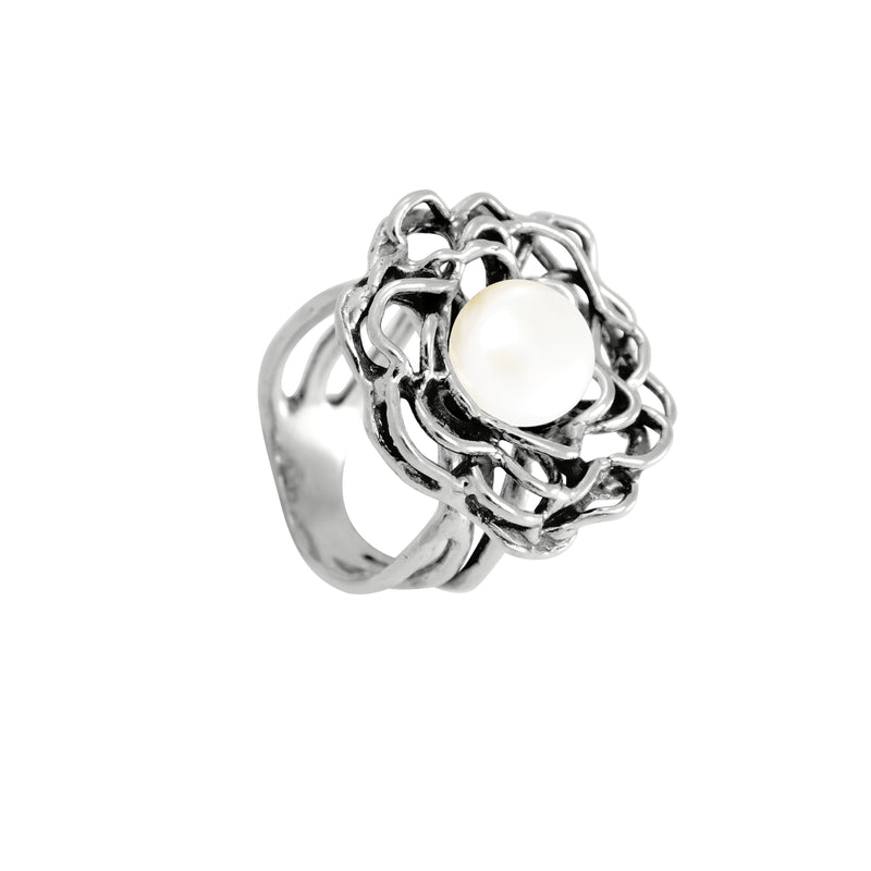 Flowery Pearl Ring R11021