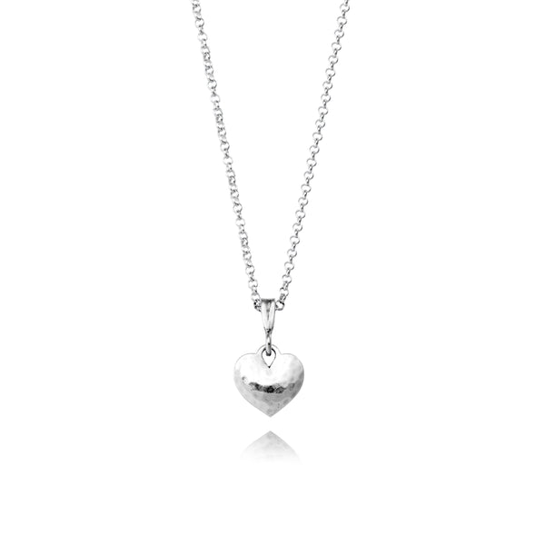 Hammered Heart Necklace N5487