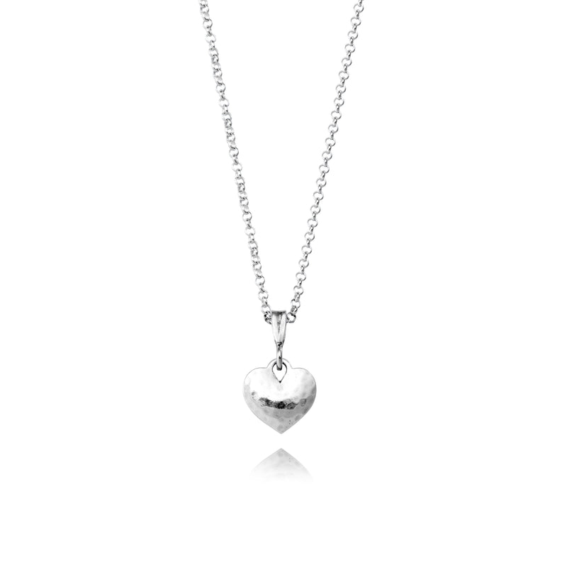 Hammered Heart Necklace N5487