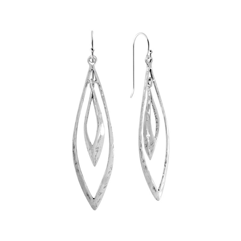 Hollow Rectangle Drop Earrings E10802