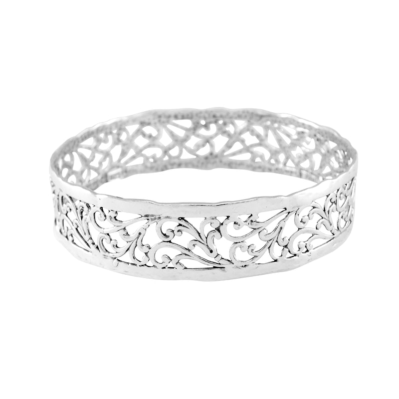 Organic Textured Medium Bangle Bracelet