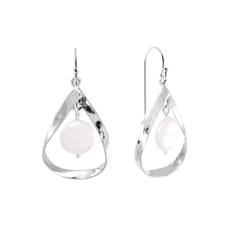 Water Drop Pearl Dangle Earrings
